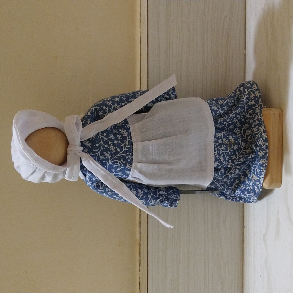 Vintage Wooden Amish Figure